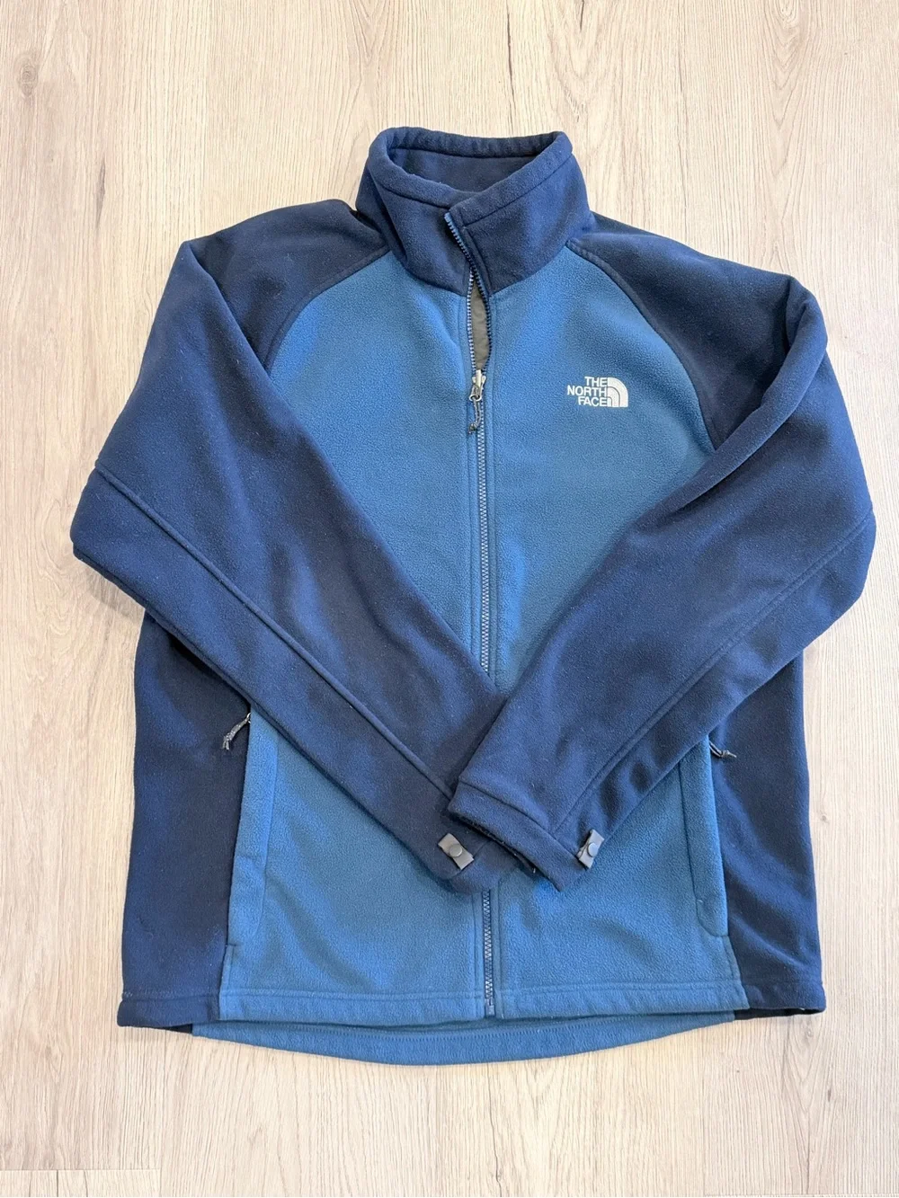 The North Face Men’s Fleece Jacket - Navy and Blue (L)